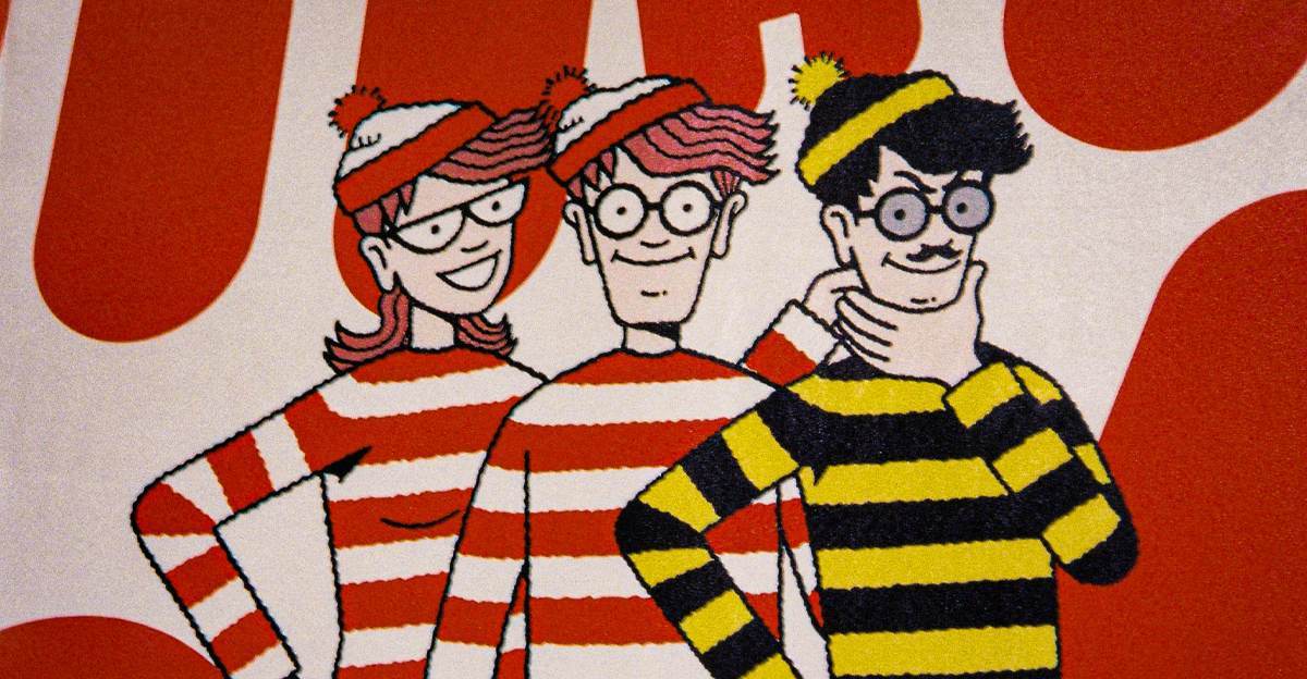 Where's Wally characters representing finding human designers in an AI-saturated creative market
